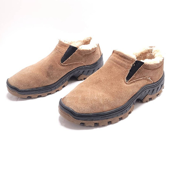 Aussie Dogs Unisex Shearling Mocs Winter Snow Suede Mens 8 Womens 9 - Picture 7 of 9